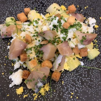Le Réciproque - Smoked mackerel, leak, egg, salad dressing - French Near Me - Paris, 75