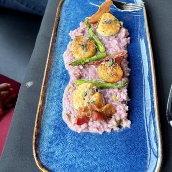 Charred - Scallops and risotto - Wine Bars Near Me - Carmel, Indiana Charred - Scallops and risotto - Wine Bars Near Me - Carmel, Indiana