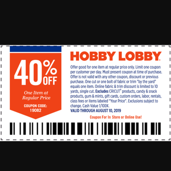 Hobby Lobby - Inline coupons make sure you find en and use em - Arts & Crafts Near Me - Woodbridge, Virginia