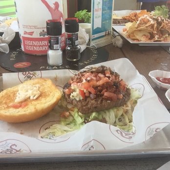 The Spot - The Black&Blue resembled a frozen patty, inadequately heated. Added mushrooms & was given 2 slices... Not worth $12 or 1hr. wait - Burgers Near Me - Galveston, Texas The Spot - The Black&Blue resembled a frozen patty, inadequately heated. Added mushrooms & was given 2 slices... Not worth $12 or 1hr. wait - Burgers Near Me - Galveston, Texas
