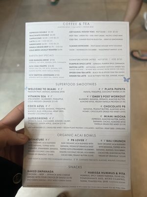 Menu photo 4 Pura Vida Miami Miami Beach, FL