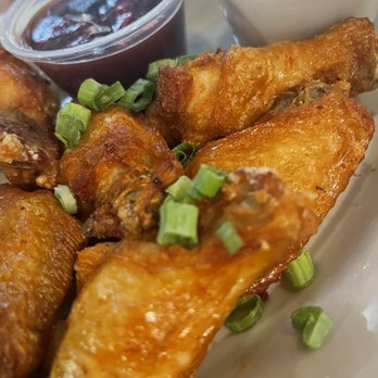 Brookside Food And Drink - Chicken wings baked sauces on the side - Salad Near Me - Westbrook, Maine Brookside Food And Drink - Chicken wings baked sauces on the side - Salad Near Me - Westbrook, Maine