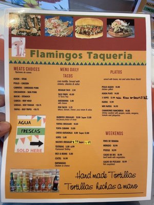 Menu photo 6 Flamingos Taqueria Fairfield, CA