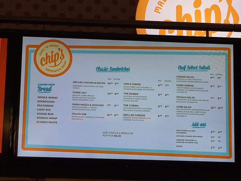 CHIPS SANDWICH SHOP 2080 United Boulevard,