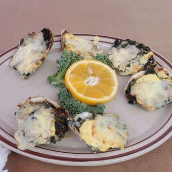 Mikes Crab House North - Oysters Rockefeller! So full of flavor!! - Seafood Near Me - Pasadena, Maryland