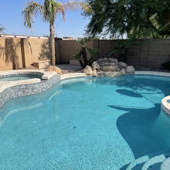 Barefoot Pools - Pool filled and looking great! - Pool Cleaners Near Me - Gilbert, Arizona Barefoot Pools - Pool filled and looking great! - Pool Cleaners Near Me - Gilbert, Arizona