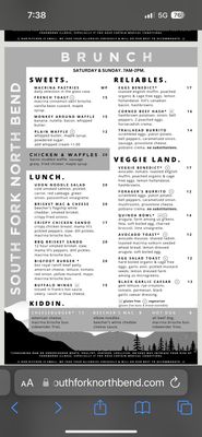 Menu photo 7 South Fork North Bend North Bend, WA Menu photo 7 South Fork North Bend North Bend, WA