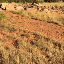 Sinclair - Old condemned asbestos filled cement in the Pecos River Arroyo.