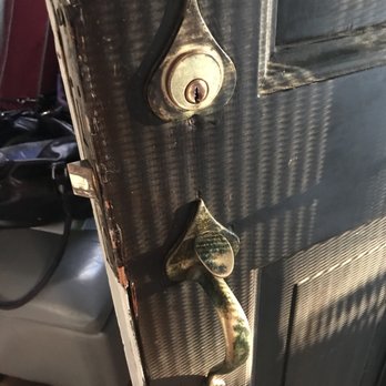 Good Lock - Our front door before Tal worked his magic. - Keys & Locksmiths Near Me - Los Angeles, California