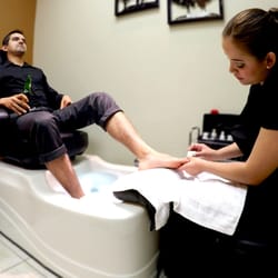 The Barbershop at Spa La Posada - Men's Pedicure in McAllen, Texas.