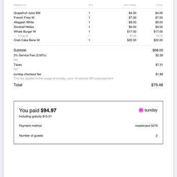 The Whale Chicago - Double Service Fees and Tip Calc off Tax+Service Fees - New American Near Me - Chicago, Illinois The Whale Chicago - Double Service Fees and Tip Calc off Tax+Service Fees - New American Near Me - Chicago, Illinois