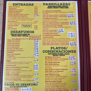 MONTERREY TAQUERIA & GRI - Menu pg 2023 - Seafood Near Me - PASADENA, Texas MONTERREY TAQUERIA & GRI - Menu pg 2023 - Seafood Near Me - PASADENA, Texas