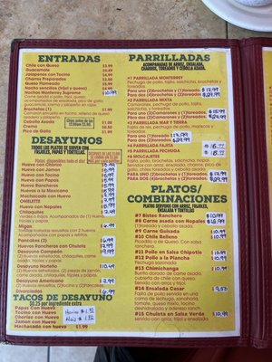 Menu photo 2 MONTERREY TAQUERIA & GRI PASADENA, TX Menu photo 2 MONTERREY TAQUERIA & GRI PASADENA, TX