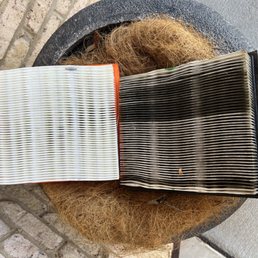 Air filter old vs. new