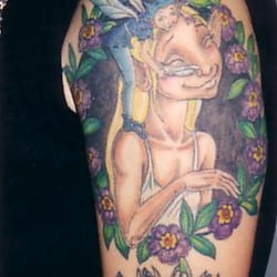 Scorpion Tattooing - I get SO many compliments on this piece ! Done about 12 years ago & still as colorfull as the day it was done.