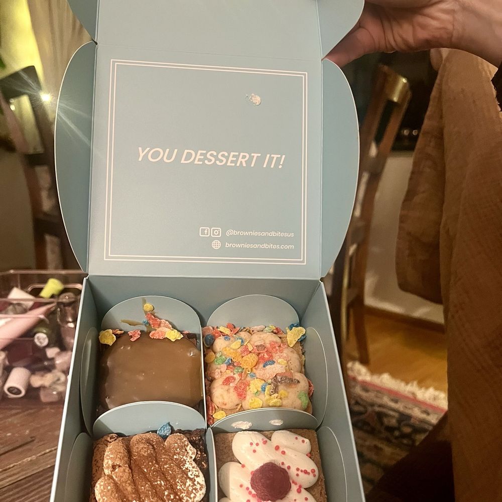 Brownies & Bites - TL: salted caramel TR: cereal  BL: tiramisu  BR: raspberry blondie - Bakeries Near Me - Seattle, Washington