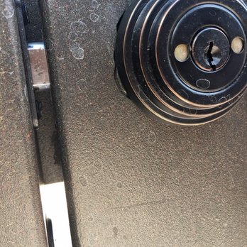First Impression Ironworks - Finished lock installation. Note hole on left side. - Door Sales/Installation Near Me - Tucson, Arizona First Impression Ironworks - Finished lock installation. Note hole on left side. - Door Sales/Installation Near Me - Tucson, Arizona