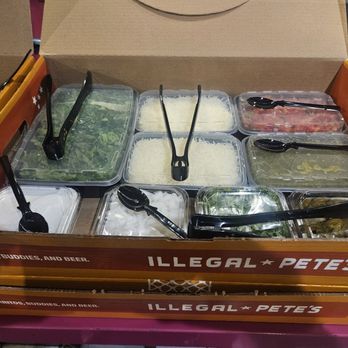 Illegal Pete's Lodo - Taco bar fixins - Bars Near Me - Denver, Colorado Illegal Pete's Lodo - Taco bar fixins - Bars Near Me - Denver, Colorado