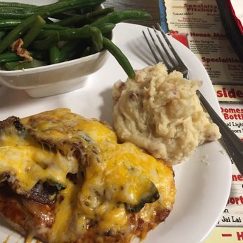 Crabby's Dockside - Loaded chicken with garlic mashed potatoes and green beans - Seafood Near Me - Clearwater Beach, Florida Crabby's Dockside - Loaded chicken with garlic mashed potatoes and green beans - Seafood Near Me - Clearwater Beach, Florida