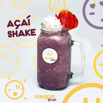 Alegria Bowls - Large Açai Shake - Ice Cream & Frozen Yogurt Near Me - Medford, Massachusetts Alegria Bowls - Large Açai Shake - Ice Cream & Frozen Yogurt Near Me - Medford, Massachusetts