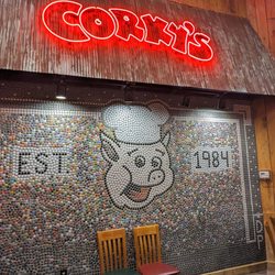 Corky's BBQ - Cool bottle cap wall