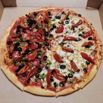 C Stop Pizza - Large veggie pizza $20.99 - half w cheese & half no cheese. - Pizza Near Me - Panguitch, Utah