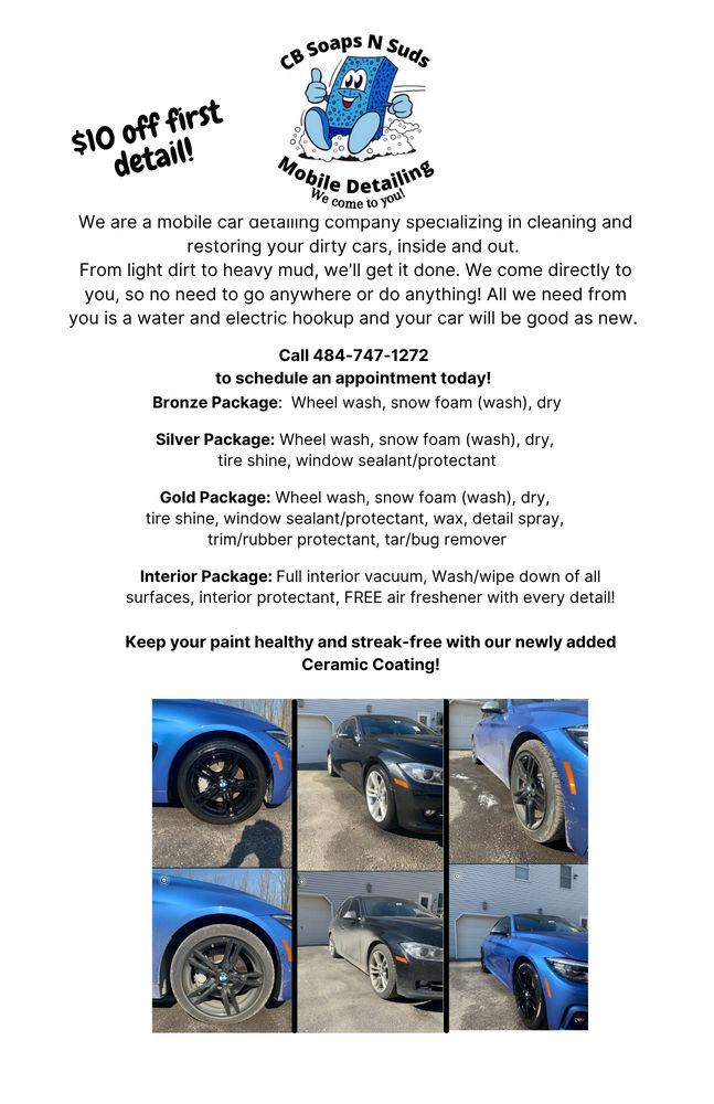 CB SOAPS N SUDS Updated July 2024 Emmaus, Pennsylvania Auto