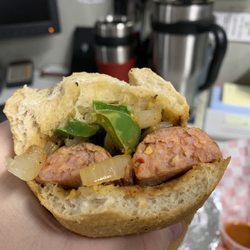A Taste of Louisiana - Spicy Sausage Po Boy