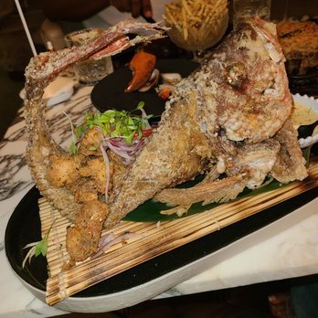 Giselle Miami - Crispy Whole Snapper - Mediterranean Near Me - Miami, Florida Giselle Miami - Crispy Whole Snapper - Mediterranean Near Me - Miami, Florida