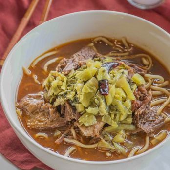 Dumpling Depot - Beef Stew Soup Noodle - Fresh handmade noodle comes with generous portion of slow cooked beef stew. - Dim Sum Near Me - Sunnyvale, California