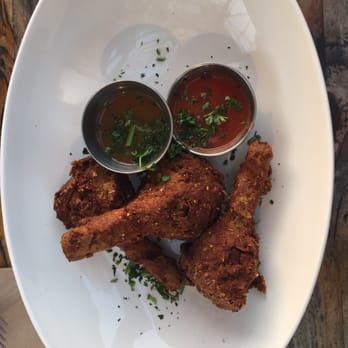 Seabirds Kitchen - Artichoke drumsticks with maple mustard and hot sauce - Vegan Near Me - Costa Mesa, California