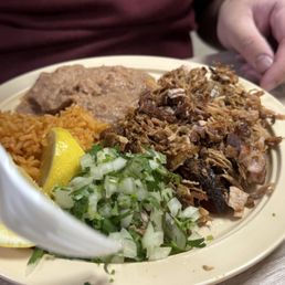 Carnitas plate Carnitas plate