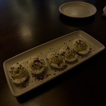 Culinary Dropout - White Truffle Deviled Eggs - New American Near Me - Dallas, Texas