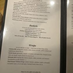 The Rusty Moose Tavern & Grill - Menu