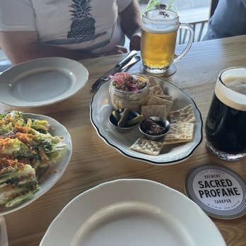 Sacred Profane - Cretons, salad and beers. So yummy - Breweries Near Me - Biddeford, Maine