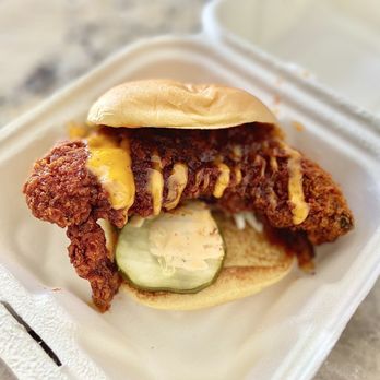 Dave's Hot Chicken - HBD Slider (Hot), thanks Drake! - Chicken Shop Near Me - Vienna, Virginia Dave's Hot Chicken - HBD Slider (Hot), thanks Drake! - Chicken Shop Near Me - Vienna, Virginia