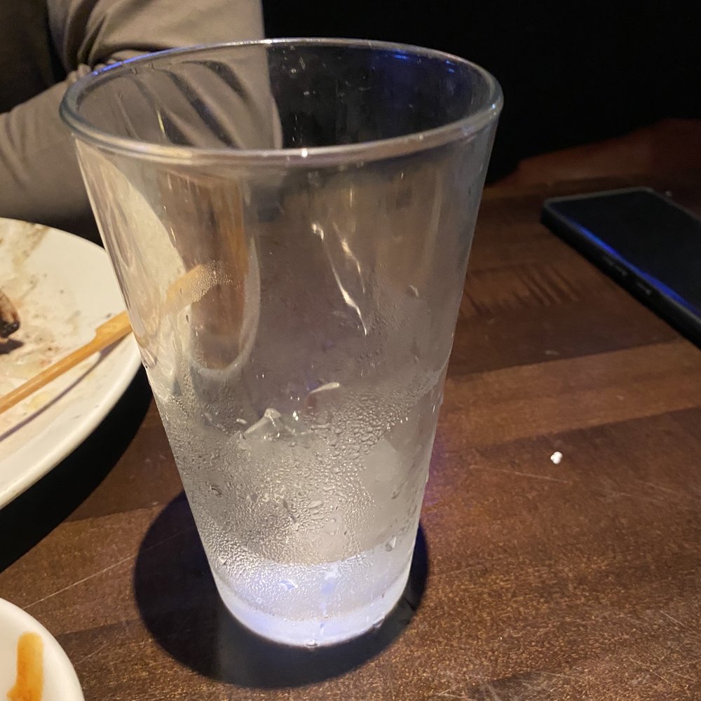 Yard House - Empty water entire dinner - New American Near Me - Carlsbad, California Yard House - Empty water entire dinner - New American Near Me - Carlsbad, California