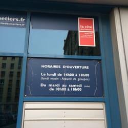 La Cité des Métiers - Horaires d'accueil
