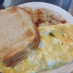 Wagner's Country Restaurant - Three egg everything omelette with American fries and sourdough toast