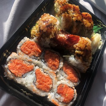 Legend sushi - Spicy tuna roll & shrimp tempura roll (2 rolls for $9 lunch special) - Japanese Near Me - Ballston Spa, New York