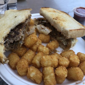 Rudyard's - Patty melt with tater tots - Music Venues Near Me - Houston, Texas Rudyard's - Patty melt with tater tots - Music Venues Near Me - Houston, Texas