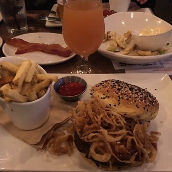 Eureka! - Cowboy burger with cider - American Near Me - Cupertino, California Eureka! - Cowboy burger with cider - American Near Me - Cupertino, California