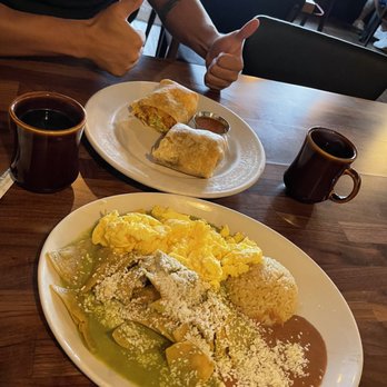 Cafe De Olla - Chilaquiles and All-In-One Burrito - American Near Me - Burbank, California