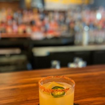 Mama Foo Foo - a margarita with a jalapeno garnish - New American Near Me - Daytona Beach, Florida