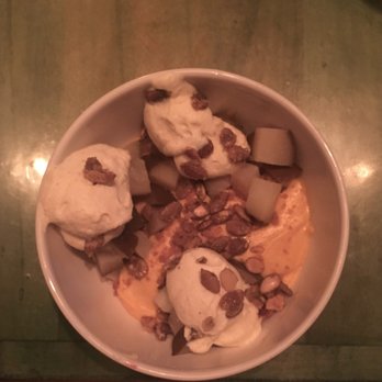 Kaya - This pumpkin mousse with poached pears was ah-mazing. - Caribbean Near Me - Pittsburgh, Pennsylvania