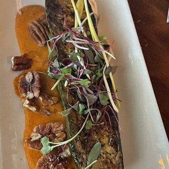 Bryans On 290 - Grilled zucchini with pecan romesco - New American Near Me - Johnson City, Texas