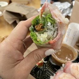3 Same Spring Rolls - bbq pork shrimp