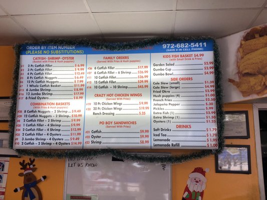 Menu photo 2 Crazy Catfish Restaurant Garland, TX