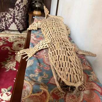The Eureka Inn - Interesting global folk art inside: a woven wicker alligator. - Hotels Near Me - Eureka, California The Eureka Inn - Interesting global folk art inside: a woven wicker alligator. - Hotels Near Me - Eureka, California