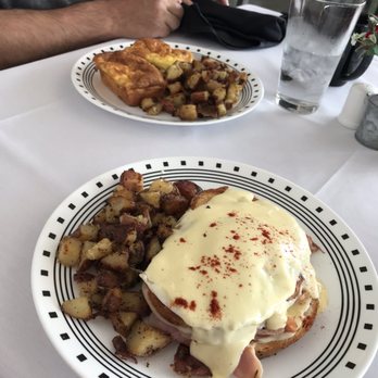 13 Brix Cider Bistro - Croque Madame and Fritatta both with breakfast potatoes. - Modern European Near Me - Palisade, Colorado